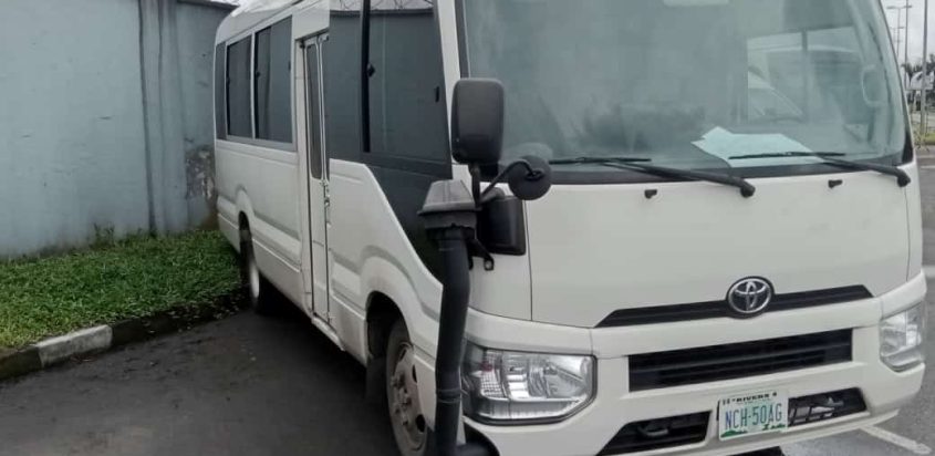 Toyota Coaster  White